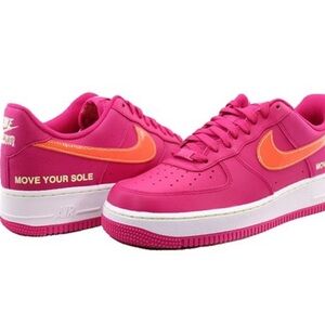 Nike Men’s Air Force 1 ‘07 an20 Sneakers, Fireberry, Lime & Orange, size 10.5